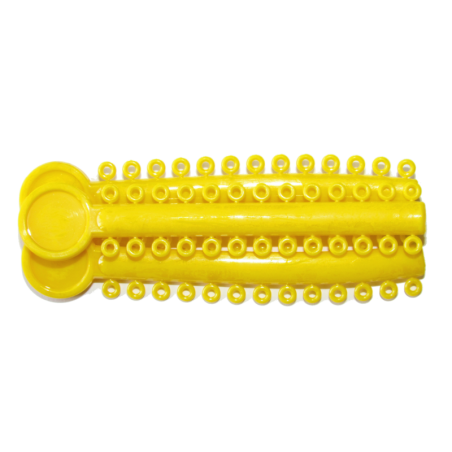 Ligadura elástica color amarilla 1040 unidades marca Fix Orthodontics