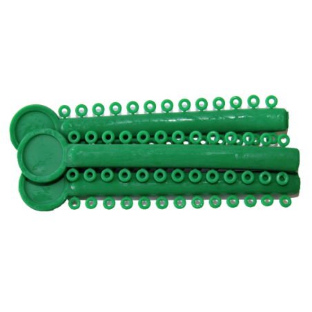 Ligadura elástica color verde 1040 unidades marca Fix Orthodontics